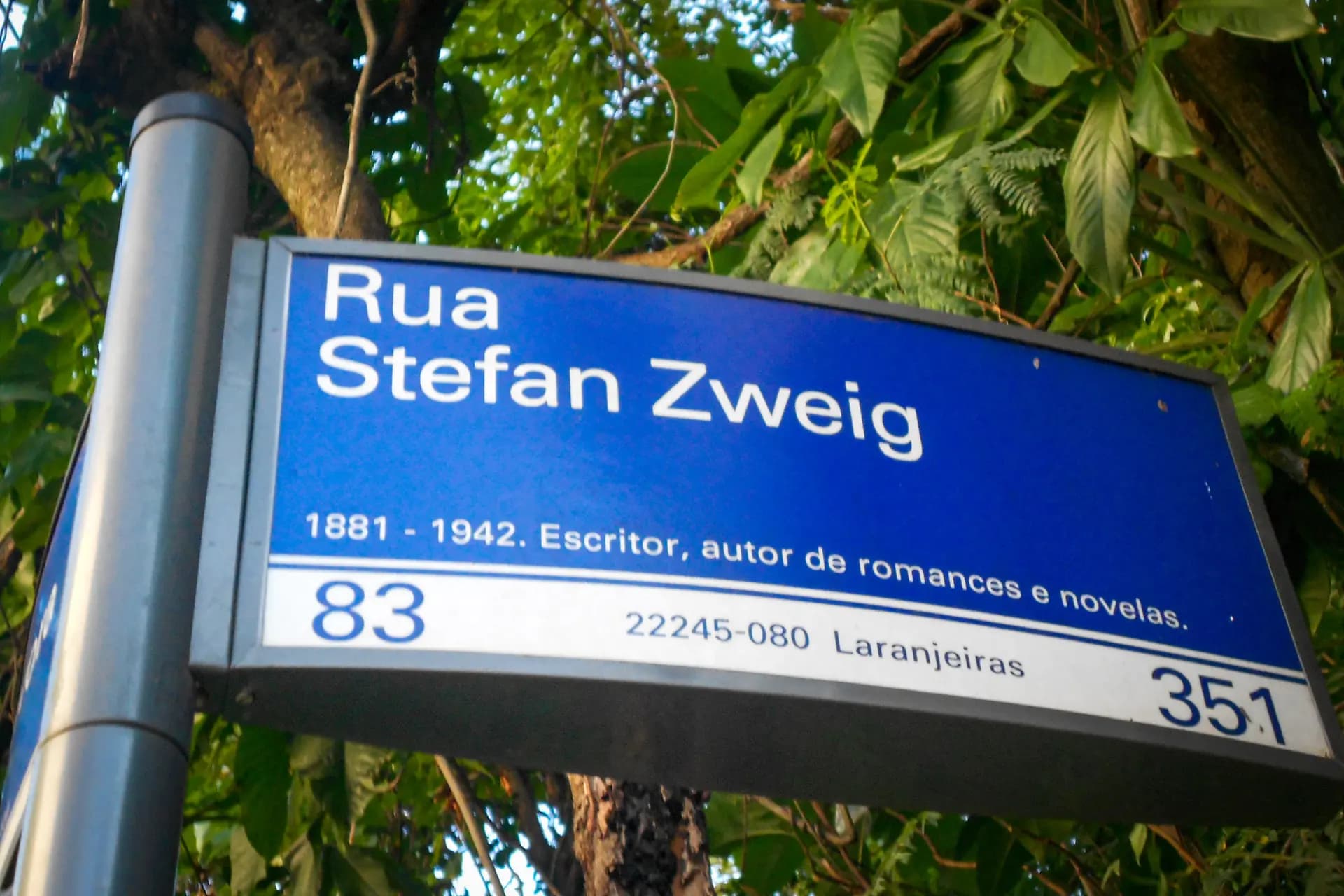 Una calle que lleva el nombre del pensador judío austriaco Stefan Zweig en Río de Janeiro, en esta foto de archivo. (Eduardo P./CC BY-SA 3.0).