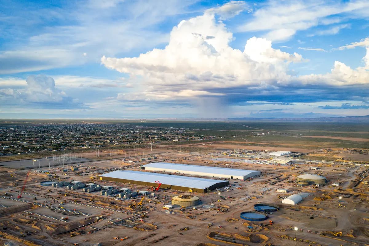 Centro de datos de Meta en El Paso, Texas, el 13 de agosto de 2026. (Brandon Bell/Getty Images).