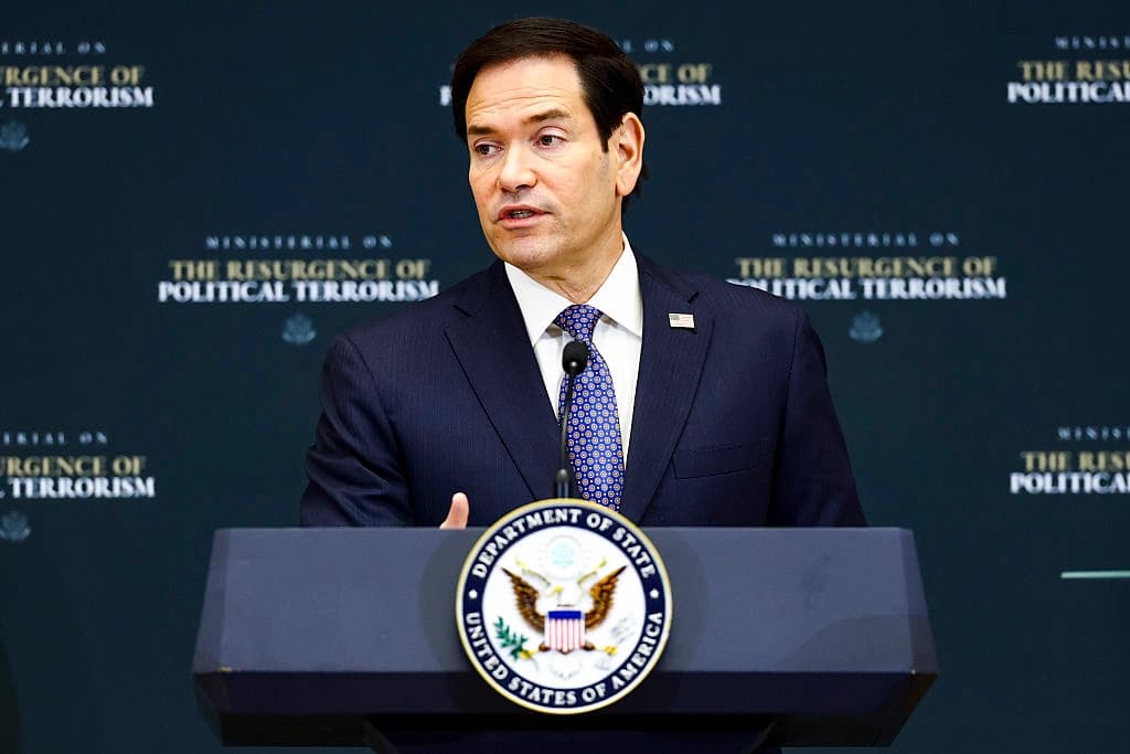 El secretario de Estado Marco Rubio en Washington el 16 de julio de 2026. (Finn Gomez/Getty Images).