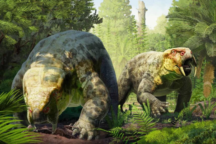 Un pariente de los mamíferos de hace 240 millones de años, llamado Dinodontosaurus isiyavamanda, podría reescribir la historia del registro fósil en una zona clave para los primeros dinosaurios en Tanzania, África Oriental. (Universidad de Bristol).