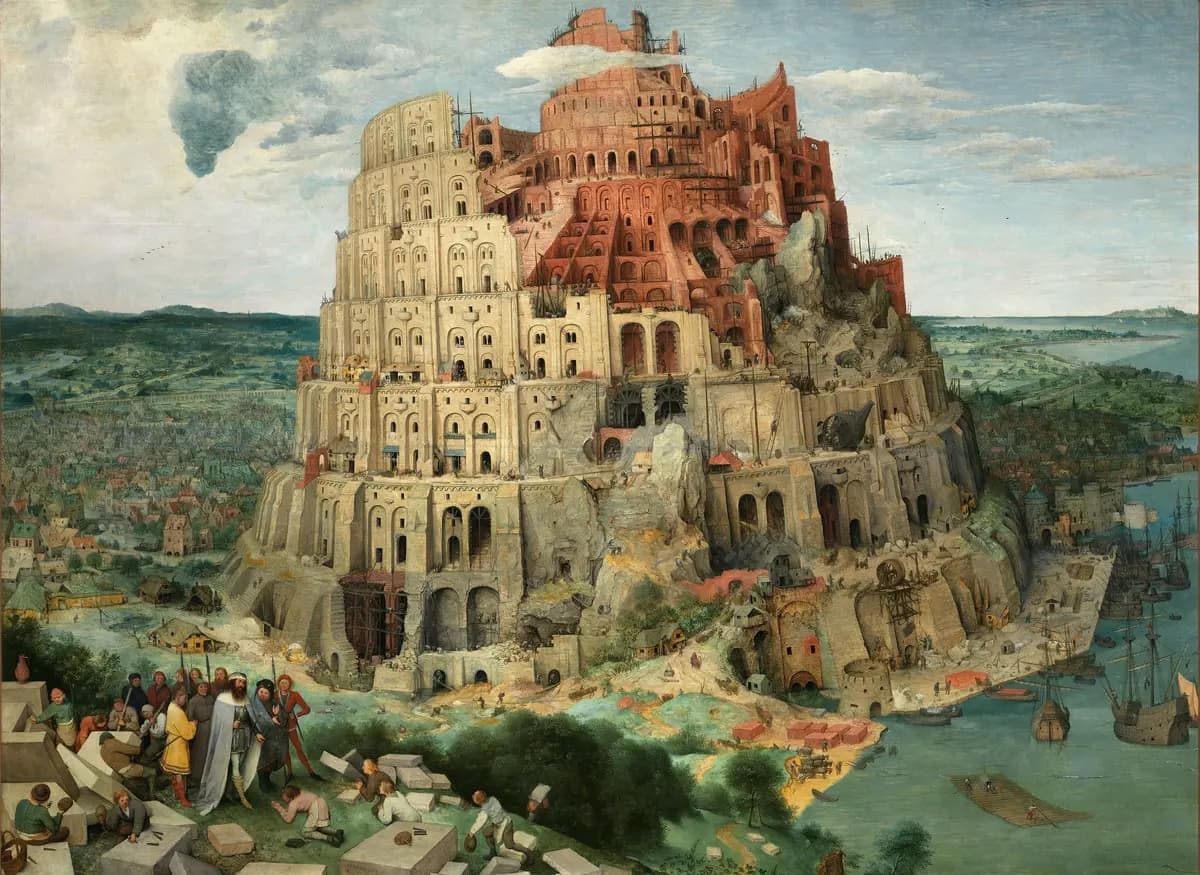 "La torre de Babel (versión de Viena)", 1563, de Pieter Bruegel el Viejo. (Luciano Romano/Museo de Historia del Arte, Viena)