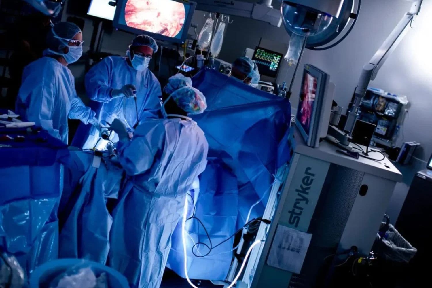 Trasplante renal por artroscopía en el Hospital Johns Hopkins de Baltimore, el 26 de junio de 2012. (Brendan Smialowski/AFP/GettyImages).