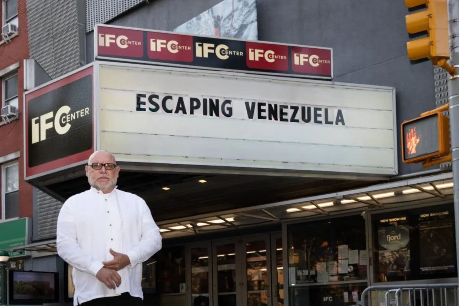Carlos Mora en el estreno del documental<br/>"Escape de Venezuela". (Reason Magazine)