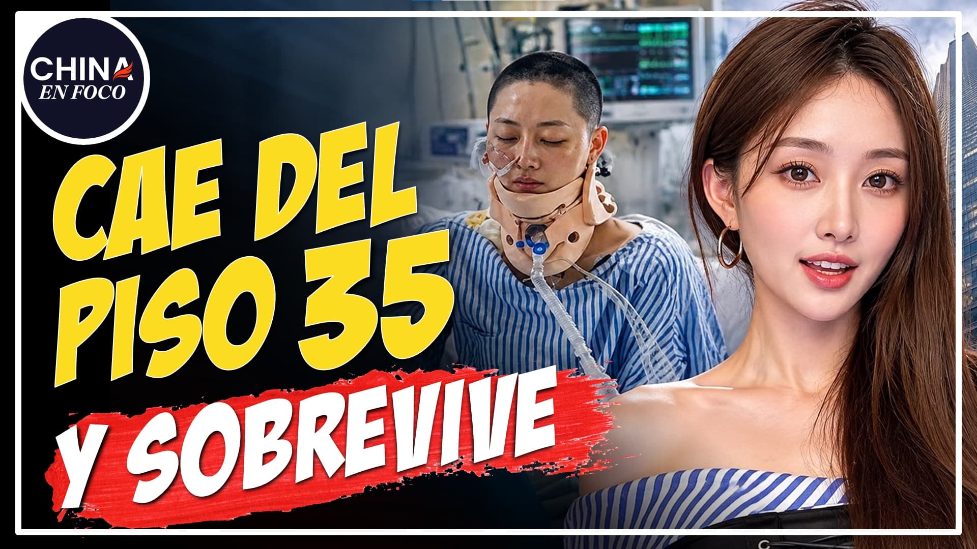 ¿Un milagro?: Influencer china cae del piso 35, sobrevive y cuenta lo que pasó