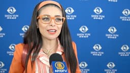 Tras ver Shen Yun, la actriz Violeta Isfel dice: "Estoy de verdad embelesada, ¡es muy mágico!"