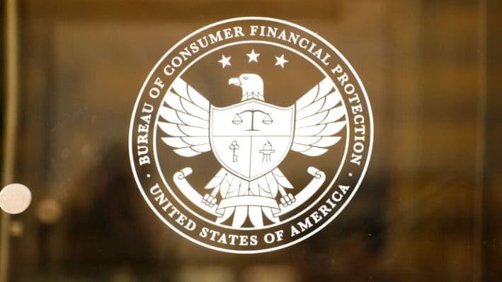 El edificio de la Oficina de Protección Financiera del Consumidor en Washington, el 31 de octubre de 2023. (Madalina Vasiliu/The Epoch Times)