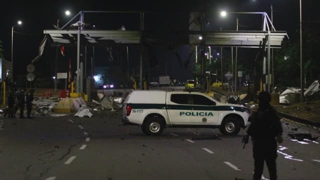 Ataque con explosivos deja cinco heridos y destruye peaje en frontera colombo-venezolana