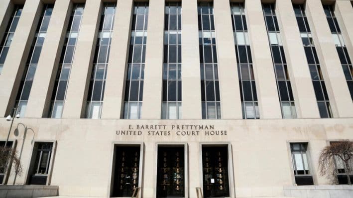 La Corte de Distrito de Estados Unidos para el Distrito de Columbia, 22 de marzo de 2023. (Richard Moore/The Epoch Times)