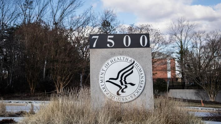 El Departamento de Salud y Servicios Humanos de EE.UU. en Baltimore el 17 de febrero de 2025. (Madalina Vasiliu/The Epoch Times)