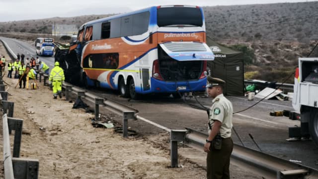 Seis muertos y cerca de cuarenta heridos al colisionar cuatro autobuses en Chile