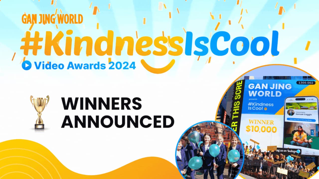 La bondad ocupa el centro del escenario: Gan Jing World anuncia a ganadores del concurso de videos