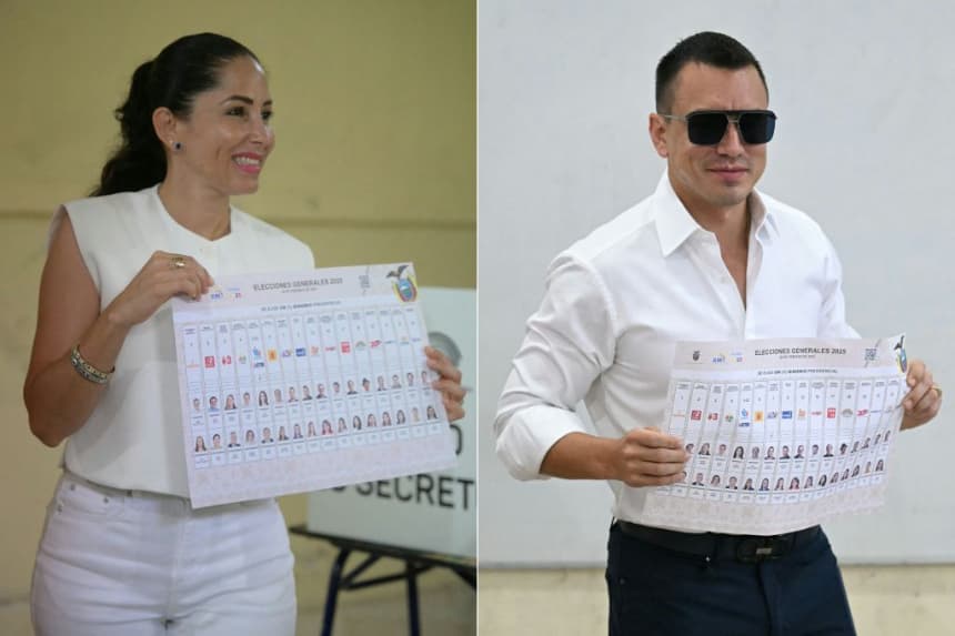 Noboa y González vuelven a enfrentarse en debate decisivo para las elecciones de Ecuador