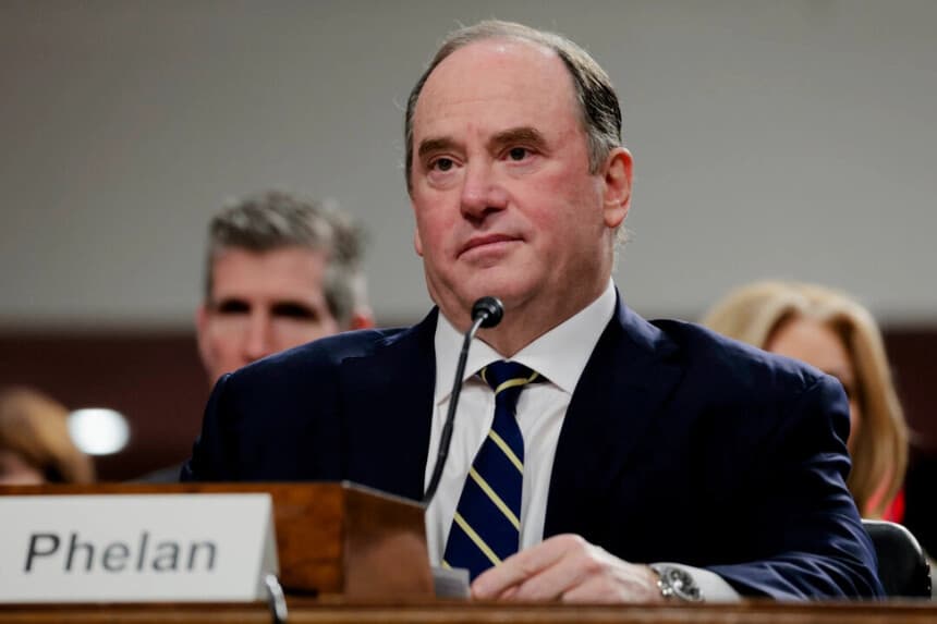 John Phelan en una audiencia de confirmación de las Fuerzas Armadas del Senado en Washington el 27 de febrero de 2025. Anna Moneymaker/Getty Images
