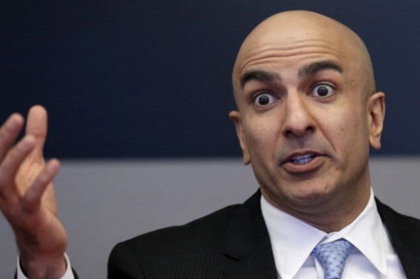 El presidente de la Reserva Federal de Minneapolis, Neel Kashkari, habla durante una entrevista en Reuters en Nueva York el 17 de febrero de 2016. (Brendan McDermid/Reuters)