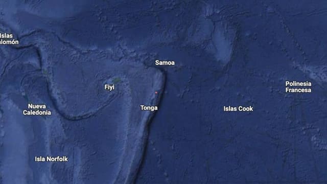 Un terremoto de magnitud 7.1 sacude las aguas del Pacífico al este de Tonga