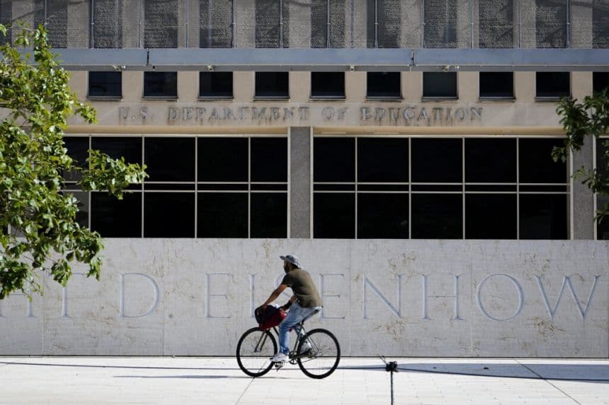 Edificio del Departamento de Educación de EE. UU. en Washington, el 6 de julio de 2023. (Madalina Vasiliu/The Epoch Times)