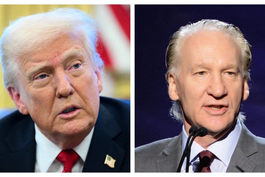 El presidente Donald Trump y el presentador de HBO Bill Maher. Michael Kovac/Getty Images para J/P Haitian Relief Organization; (Mandel Ngan/AFP a través de Getty Images)