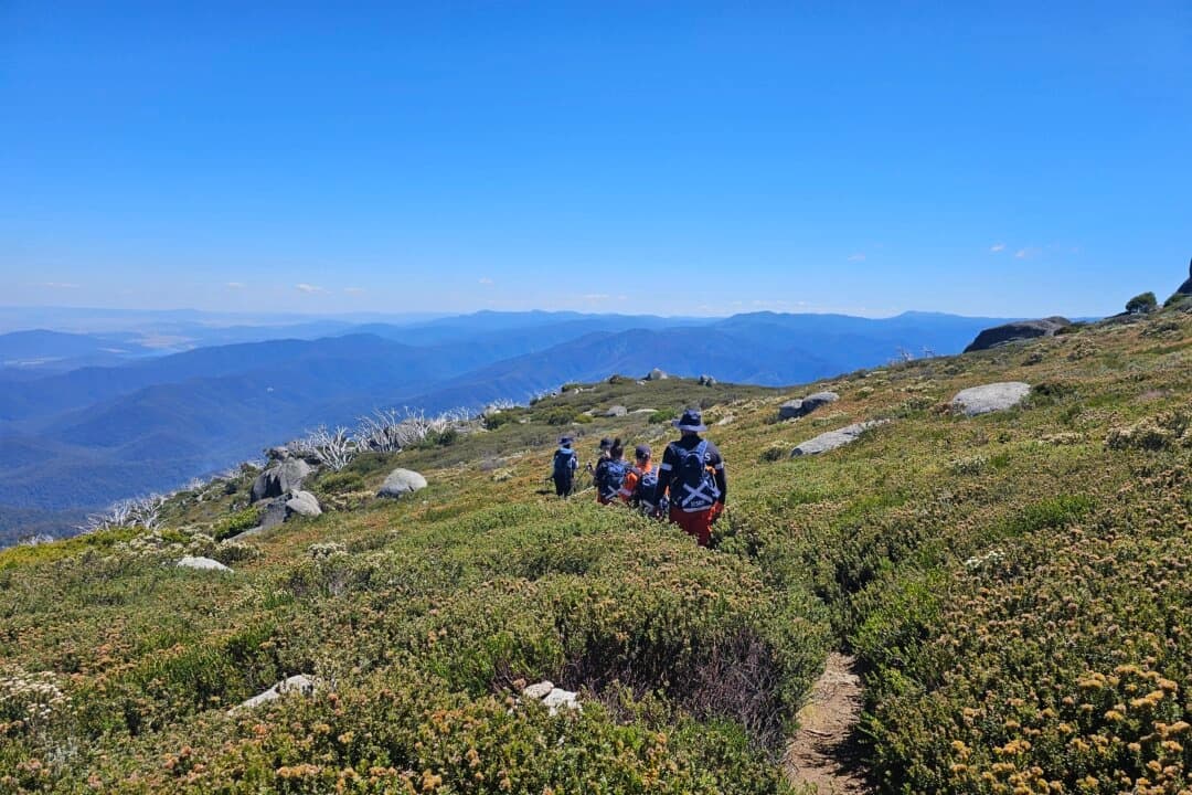Personal del NSW SES realiza una búsqueda de un excursionista desaparecido el 2 de enero de 2025, en el Parque Nacional de Kosciuszko, Nueva Gales del Sur, en Australia. (AAP Image/Suministrada por NSW SES)