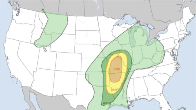 Pronostican tornados, granizo y tormentas eléctricas para zonas de EE. UU. en Domingo de Pascua