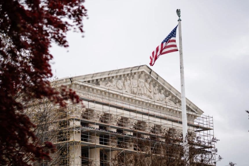 La Corte Suprema de Estados Unidos en Washington el 3 de abril de 2025. (Madalina Vasiliu/The Epoch Times)