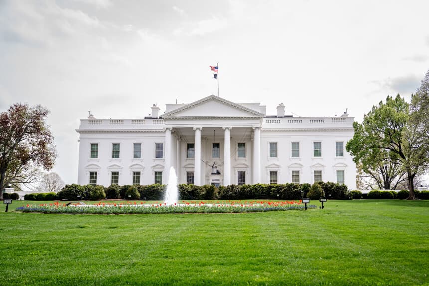Foto de archivo de La Casa Blanca en Washington, el 3 de abril de 2025. (Madalina Vasiliu/The Epoch Times)