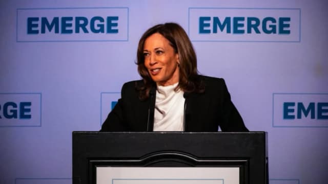 Kamala Harris condena primeros 100 días de Trump