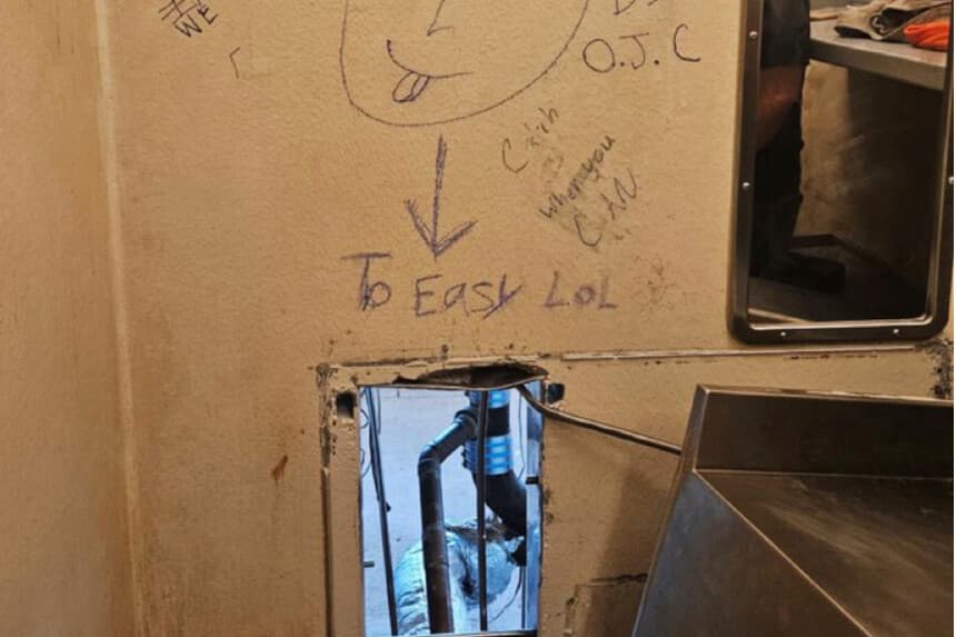 Capturan a cuarto fugitivo y continúa búsqueda de seis más que escaparon de cárcel de Nueva Orleans