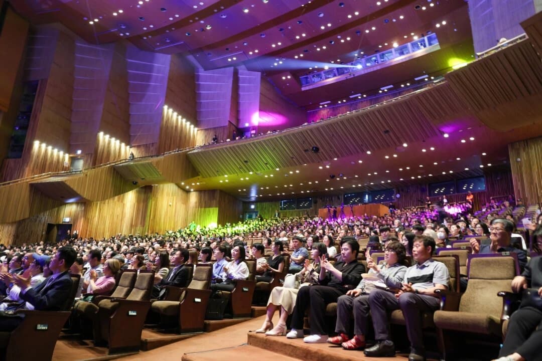 Ceremonia inaugural del V Festival Internacional de Cine de Seúl Larkspur (SLIFF) en el KBS Hall, Corea del Sur, el 30 de mayo de 2025. (Han Ki-min/The Epoch Times).