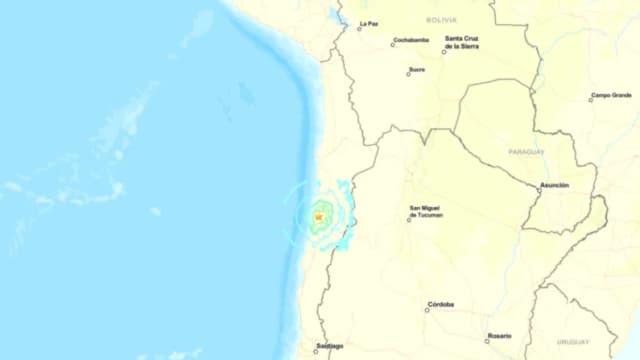 Terremoto de magnitud 6.4 sacude el norte de Chile