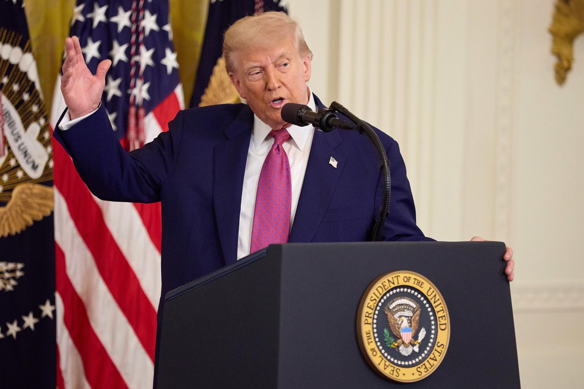 El presidente de Estados Unidos, Donald Trump. (EFE/EPA/ALLISON DINNER)
