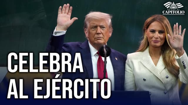 Trump celebra el 250 Aniversario del Ejército mientras protestas se desatan en DC