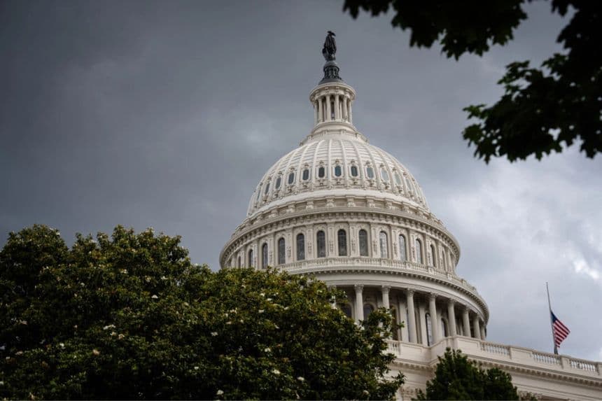 El edificio del Capitolio de los Estados Unidos el 22 de mayo de 2025. (Madalina Vasiliu/The Epoch Times)