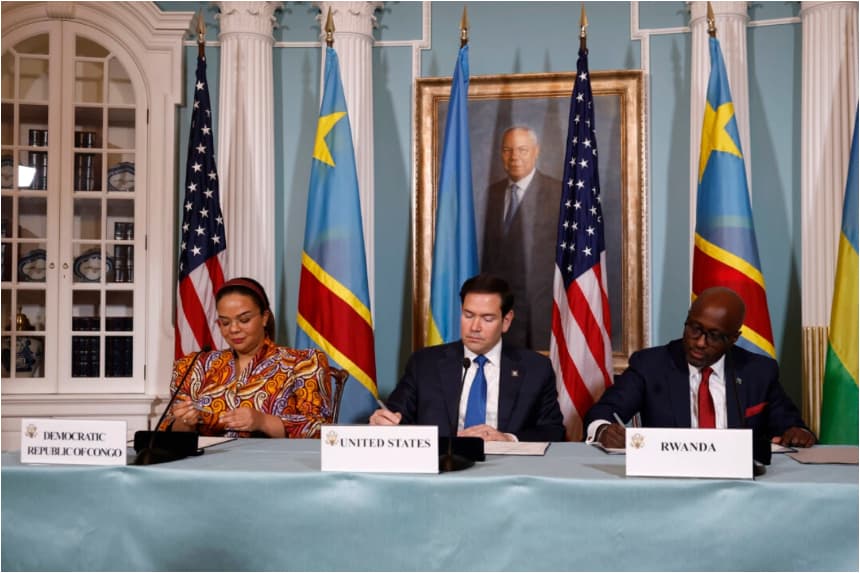 Ruanda y el Congo firman en Washington acuerdo de paz mediado por Estados Unidos