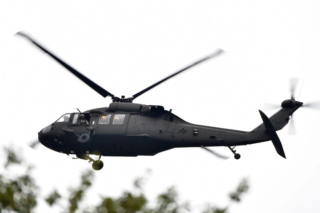 Helicóptero de la Guardia Nacional en una foto de archivo. (Mladen Antonov/AFP vía Getty Images)