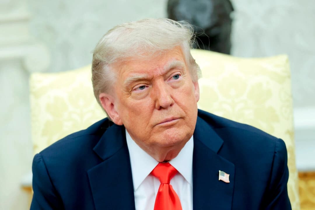 El presidente Donald Trump en el Despacho Oval de la Casa Blanca el 5 de junio de 2025. (Anna Moneymaker/Getty Images)