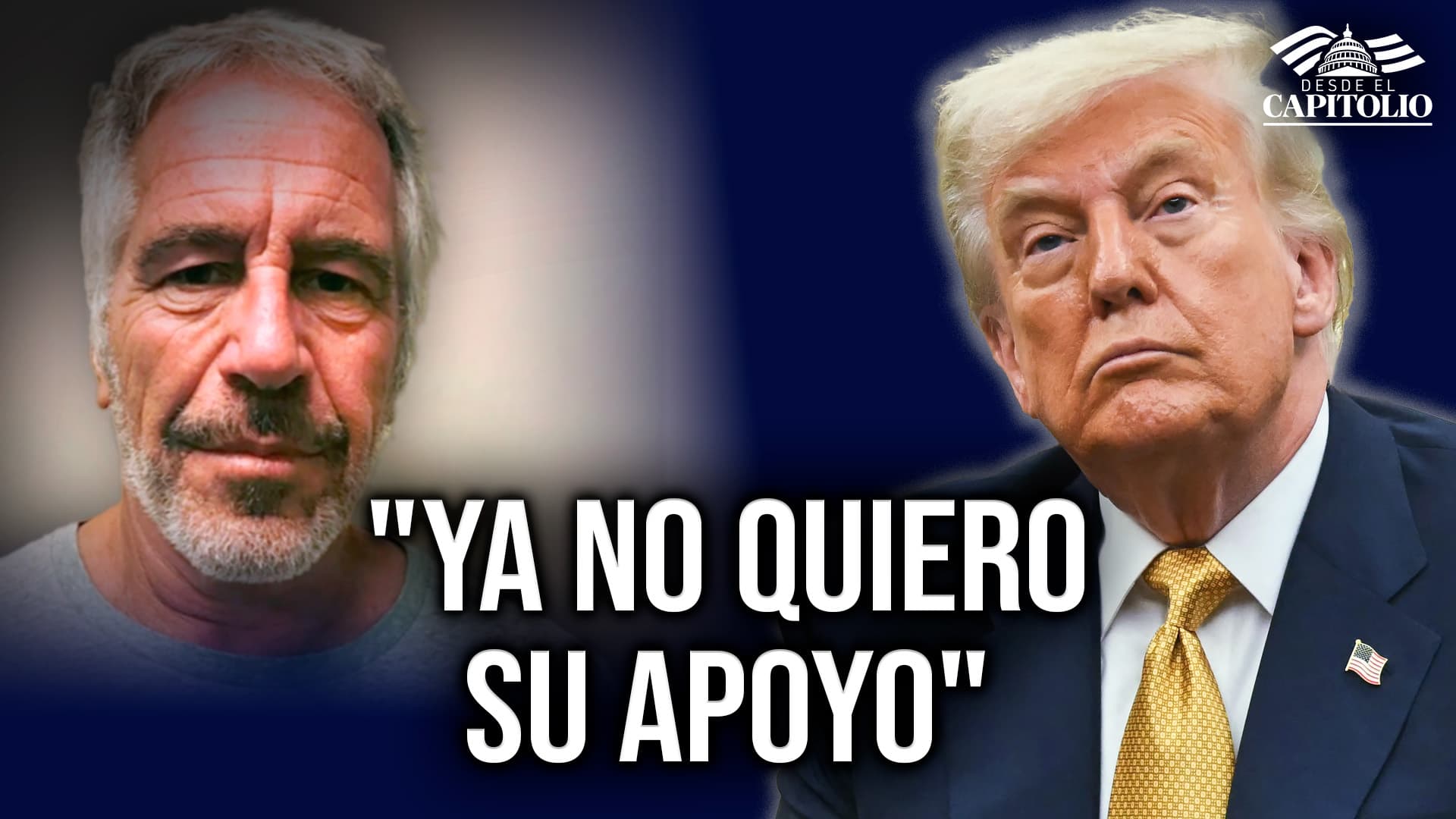 Trump rompe con sus “partidarios del pasado” tras presión por el caso Epstein