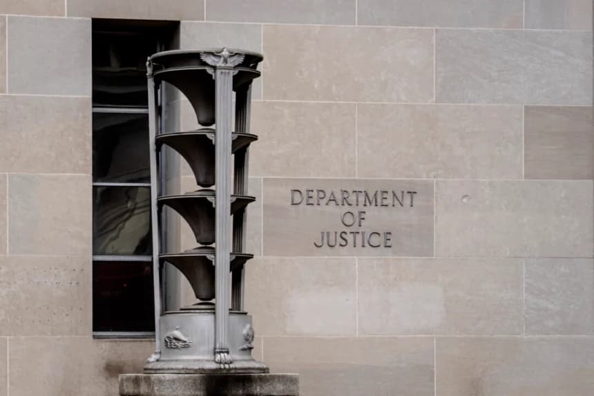 El Departamento de Justicia en Washington, el 7 de agosto de 2025. (Madalina Kilroy/The Epoch Times)