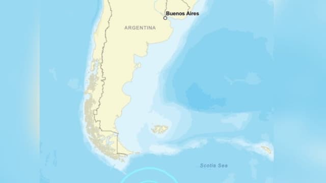 Terremoto de magnitud 7.5 se registra en las aguas entre la Antártida y Chile