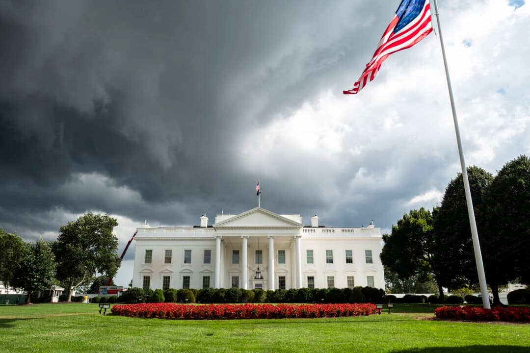 La Casa Blanca en Washington, el 14 de agosto de 2025. (Madalina Kilroy/The Epoch Times)