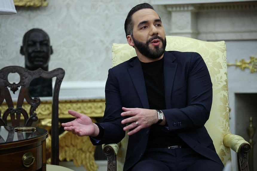 Presidente de El Salvador  Nayib Bukele (Win McNamee/Getty Images)