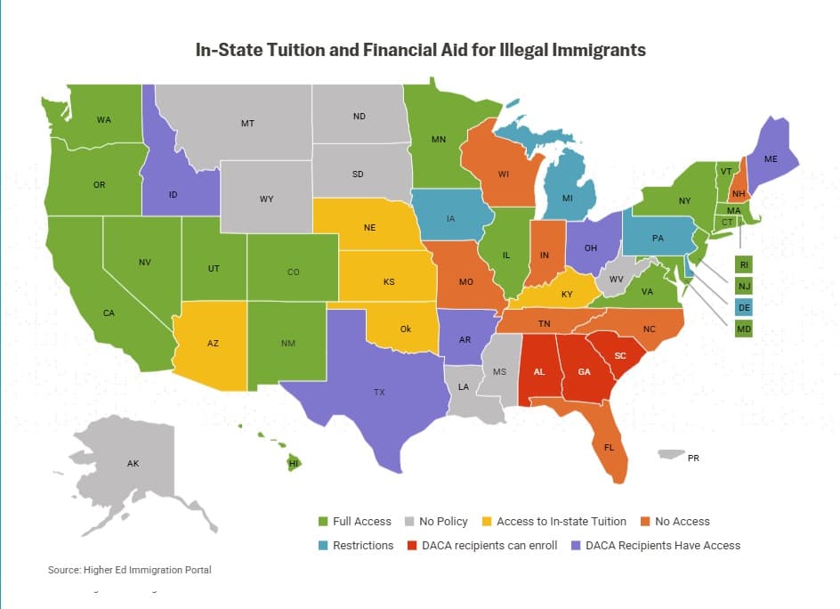 Colegiatura universitaria estatal para inmigrantes ilegales: Lo que hay que saber