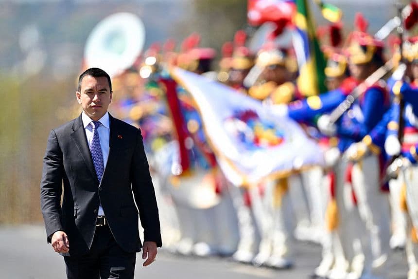 El presidente de Ecuador, Daniel Noboa, en una foto de archivo (EVARISTO SA/AFP via Getty Images)