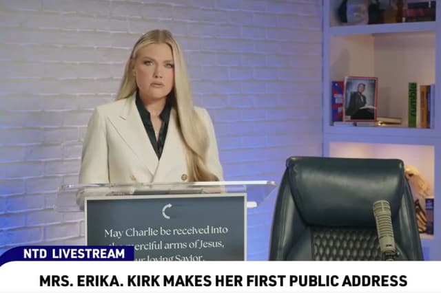 Viuda de Charlie Kirk habla públicamente tras su asesinato: "Nunca permitiré que muera tu legado"