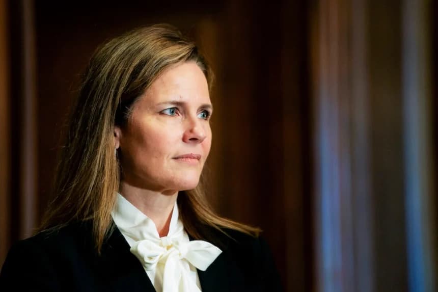 La jueza Amy Coney Barrett en el Capitolio en Washington el 1 de octubre de 2020. (Erin Scott-Pool/Getty Images)