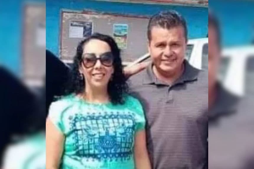 La exalcaldesa de Playas de Rosarito Hilda Araceli Brown Figueredo (Izq.) con Candelario Arcega Aguirre, agente político del Cártel de Sinaloa (Dcha.)
(Departamento del Tesoro de EE. UU. USDT)