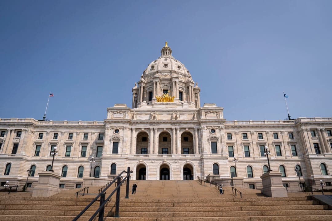 El Capitolio de Minnesota en Saint Paul, Minnesota, el 11 de mayo de 2024. (Madalina Vasiliu/The Epoch Times)