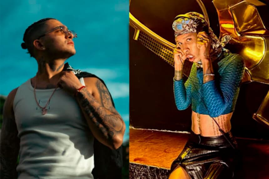 Combo de fotografías tomadas de las cuentas oficiales en instagram de bkingoficial y regioclownn que muestra a los artistas Bayron Sánchez Salazar (Izq.), conocido como B King, y su compañero Jorge Luis Herrera Lemos. La Fiscalía General de Justicia de la Ciudad de México (FGJCDMX) confirmó este lunes el hallazgo sin vida de los colombianos Sánchez Salazar y Herrera Lemos, quienes habían sido reportados como desaparecidos tras una gira en el país. (EFE/ Bkingoficial/ Regioclownn)