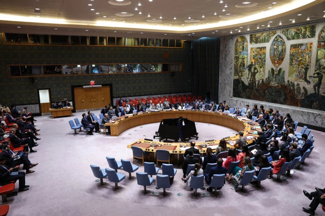 El Consejo de Seguridad de las Naciones Unidas celebra una reunión sobre Irán en la sede de la ONU en Nueva York el 19 de septiembre de 2025. (Angela Weiss/AFP a través de Getty Images)