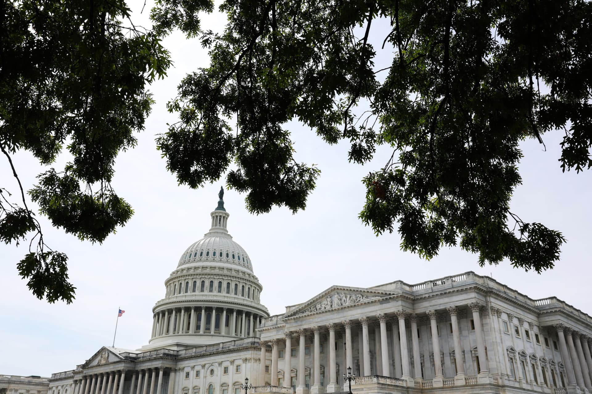 Vista del edificio del Capitolio de los Estados Unidos el 23 de septiembre de 2025. (Anna Moneymaker/Getty Images)