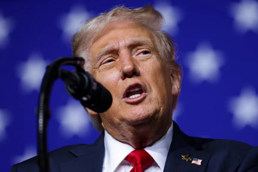 El presidente Donald Trump en Quantico, Virginia, el 30 de septiembre de 2025. (Alex Wong/Getty Images)